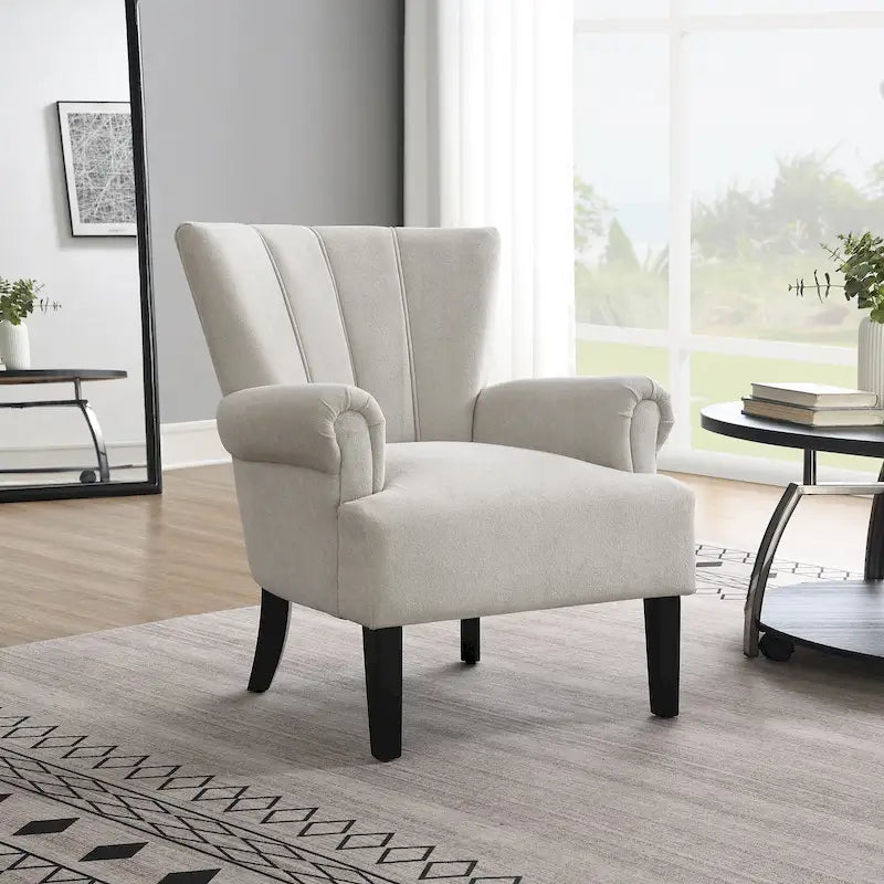 29 Fauteuil rembourré avec mousse haute densité et dossier à canaux