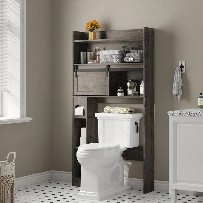 Meuble de rangement pour toilettes - 7,7P x 32,3L x 61,9H