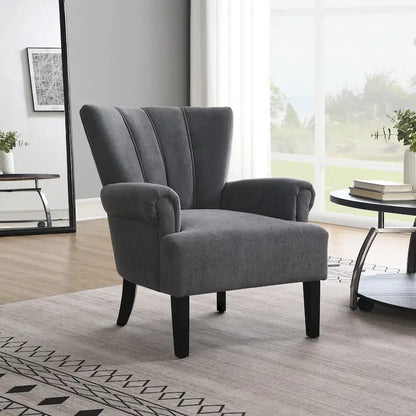 29 Fauteuil rembourré avec mousse haute densité et dossier à canaux