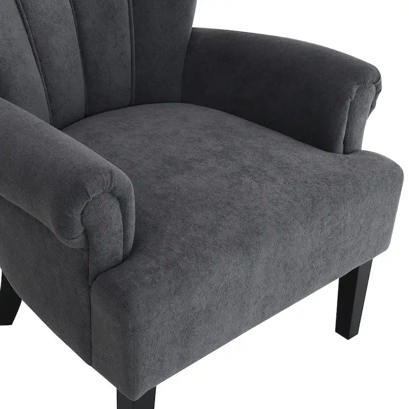 29 Fauteuil rembourré avec mousse haute densité et dossier à canaux