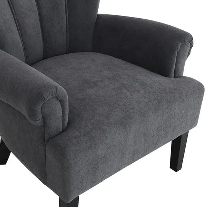 29 Fauteuil rembourré avec mousse haute densité et dossier à canaux