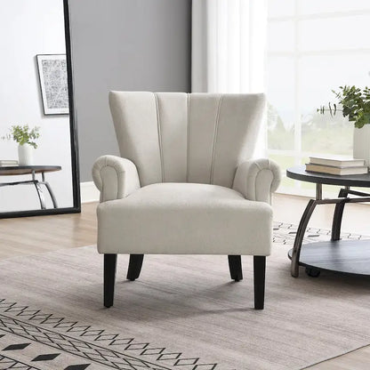 29 Fauteuil rembourré avec mousse haute densité et dossier à canaux