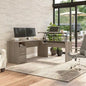Bureau assis-debout en L à 3 positions 72 W