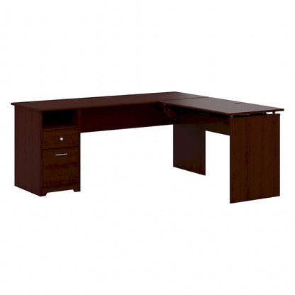 Bureau assis-debout en L à 3 positions 72 W