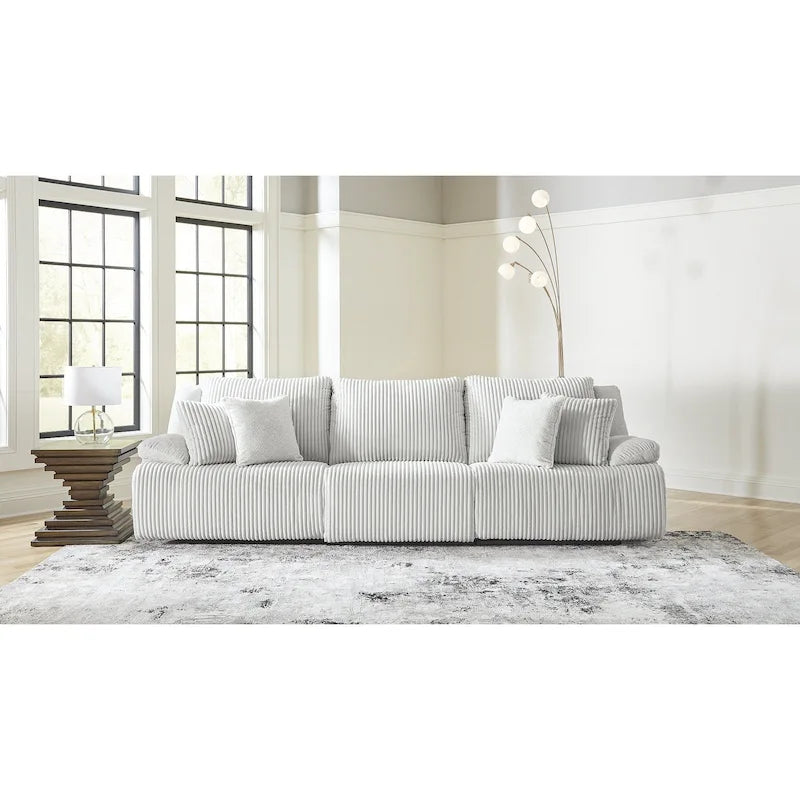 Canapé d'angle inclinable haut de gamme - 128L x 40P x 41H