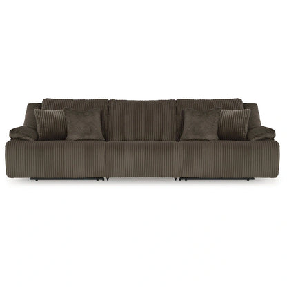 Canapé d'angle inclinable haut de gamme - 128L x 40P x 41H