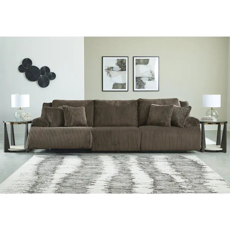 Canapé d'angle inclinable haut de gamme - 128L x 40P x 41H