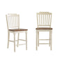Chaises de comptoir bicolores Brunico (paquet de 2)