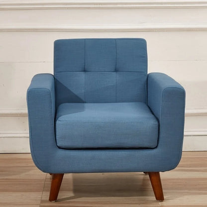 Fauteuil de salon capitonné du milieu du siècle