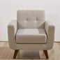 Fauteuil de salon capitonné du milieu du siècle