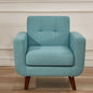 Fauteuil de salon capitonné du milieu du siècle