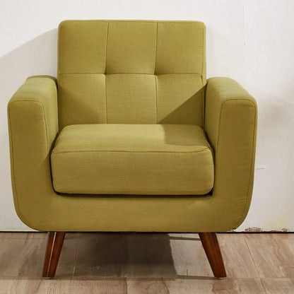 Fauteuil de salon capitonné du milieu du siècle