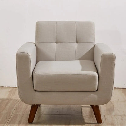 Fauteuil de salon capitonné du milieu du siècle