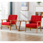 Fauteuils d'appoint modernes du milieu du siècle avec table d'appoint (lot de 2)