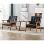 Fauteuils d'appoint modernes du milieu du siècle avec table d'appoint (lot de 2)