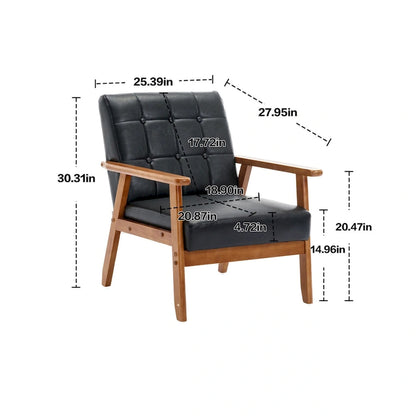 Fauteuils d'appoint modernes du milieu du siècle avec table d'appoint (lot de 2)
