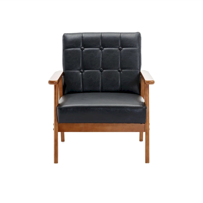 Fauteuils d'appoint modernes du milieu du siècle avec table d'appoint (lot de 2)