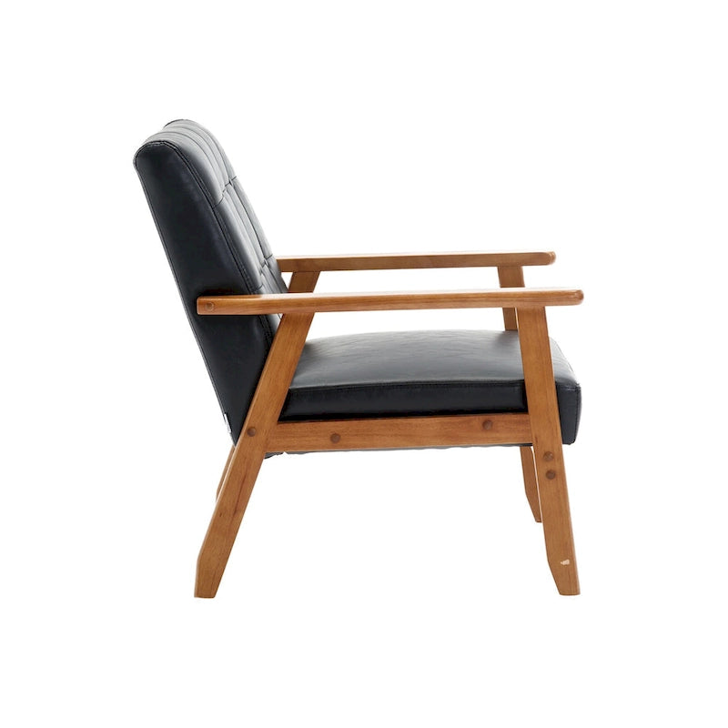 Fauteuils d'appoint modernes du milieu du siècle avec table d'appoint (lot de 2)