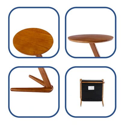 Fauteuils d'appoint modernes du milieu du siècle avec table d'appoint (lot de 2)