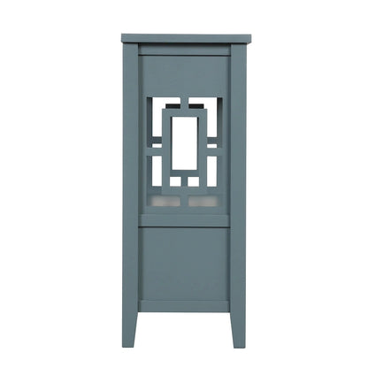 Table console de 36 po en pin de style rustique pour entrée de canapé avec 4 tiroirs et 1 étagère de rangement