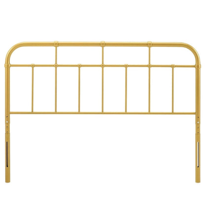 Tête de lit classique en métal doré pour lit Queen Size