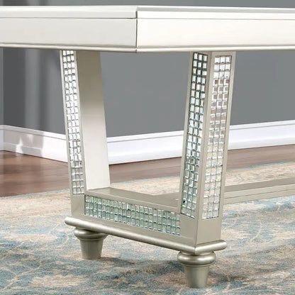 Table à manger extensible Medlee Glam de 84 pouces avec rallonge