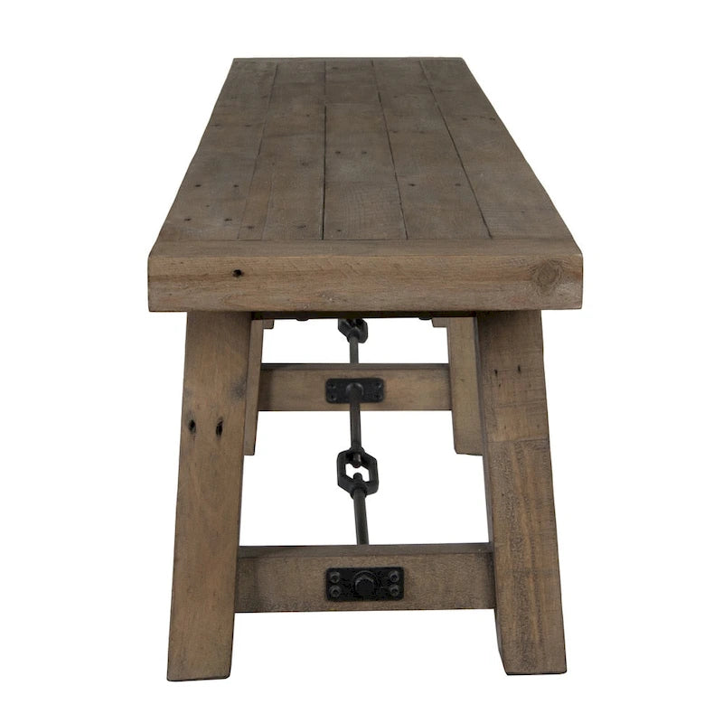 Banc en pin recyclé de 183 cm