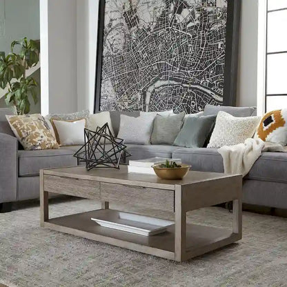Bartlett Field Dusty Taupe Cocktail Table