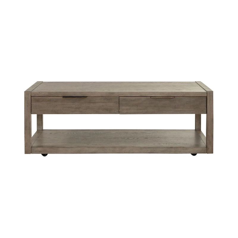 Table basse taupe poussiéreux