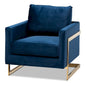 Fauteuil en velours Bryson Glam