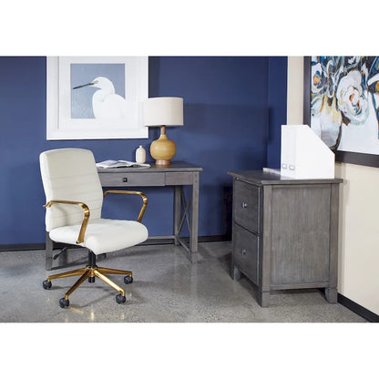 Bureau en bois gris clair