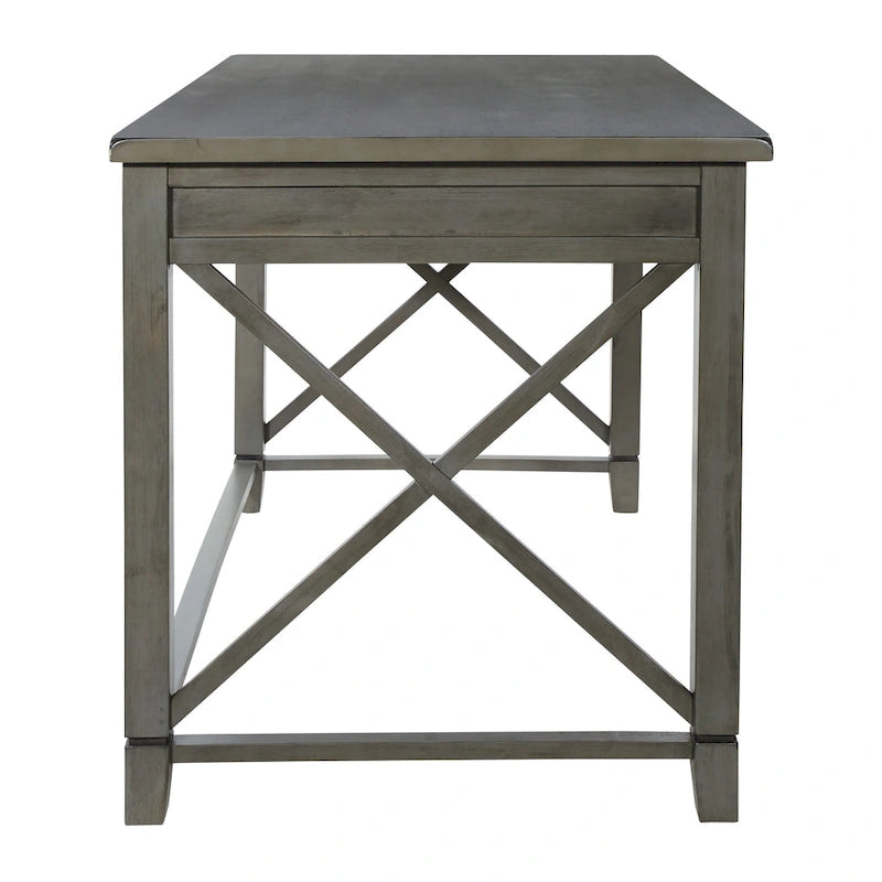 Bureau en bois gris clair