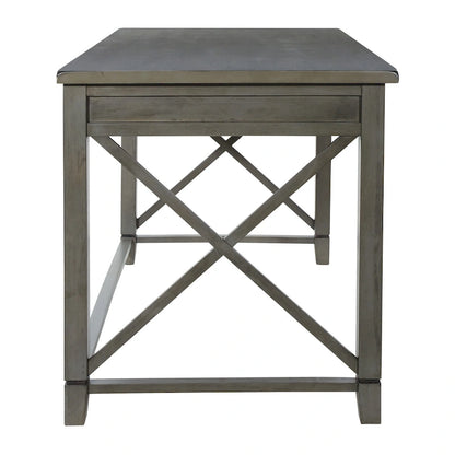 Bureau en bois gris clair
