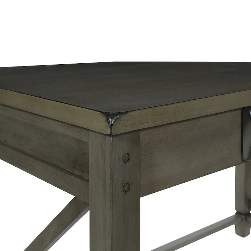 Bureau en bois gris clair
