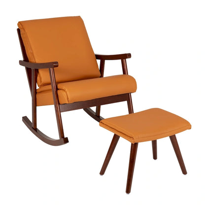 Fauteuil à bascule Chaise berçante Fauteuil d'appoint du milieu du siècle Fauteuil de salon pour salon ou chambre à coucher