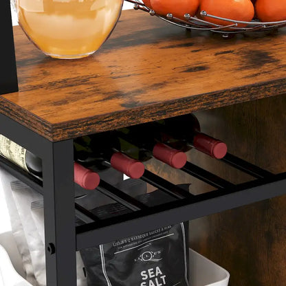 Étagère de cuisine à 5 niveaux avec prises de courant et ports USB