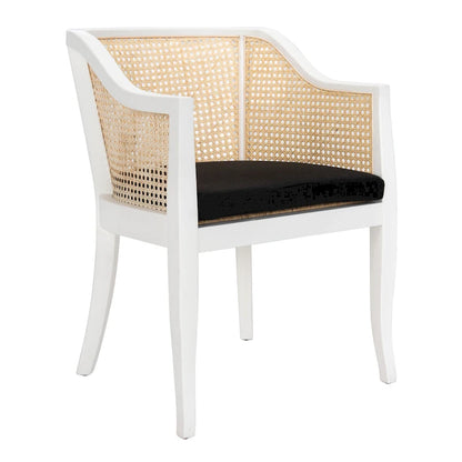 Chaise de salle à manger Velva en rotin - 23,8 x 23,2 x 32,1