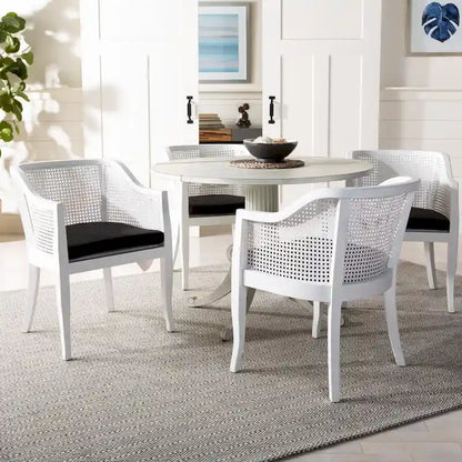 Chaise de salle à manger Velva en rotin - 23,8 x 23,2 x 32,1