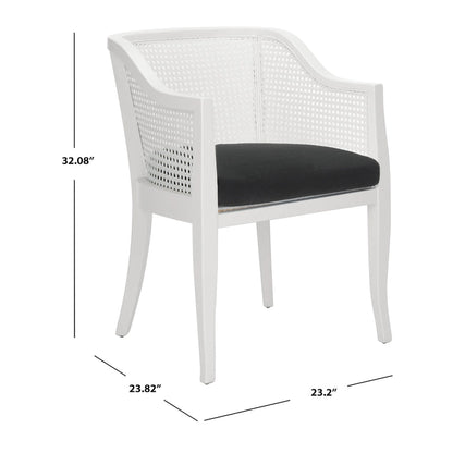 Chaise de salle à manger Velva en rotin - 23,8 x 23,2 x 32,1