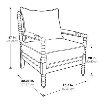 Chaise à fuseaux