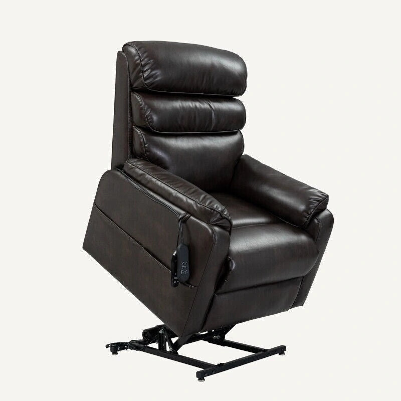 Fauteuil inclinable à deux moteurs massant, chauffant et releveur