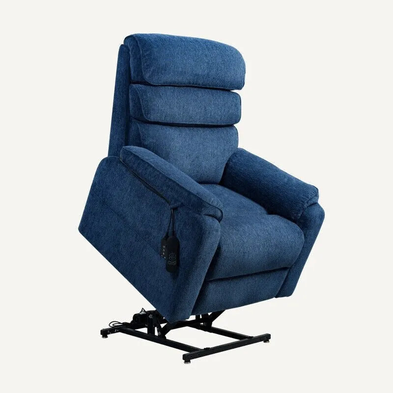 Fauteuil inclinable à deux moteurs massant, chauffant et releveur