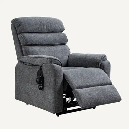 Fauteuil inclinable à deux moteurs massant, chauffant et releveur