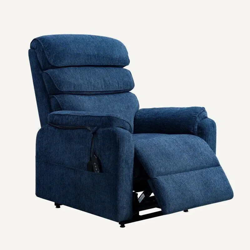 Fauteuil inclinable à deux moteurs massant, chauffant et releveur