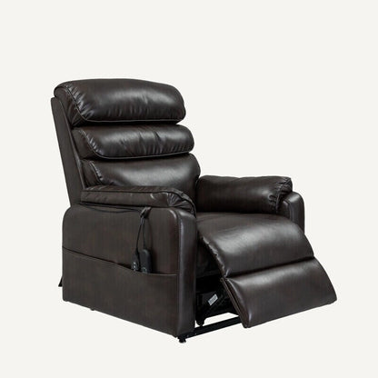 Fauteuil inclinable à deux moteurs massant, chauffant et releveur