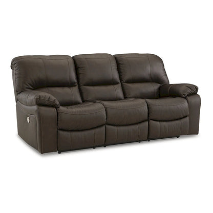 Canapé inclinable motorisé Leesworth marron - 88 larg. x 41 prof. x 41 haut.