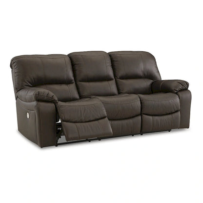 Canapé inclinable motorisé Leesworth marron - 88 larg. x 41 prof. x 41 haut.