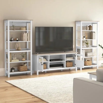 Meuble TV avec bibliothèques Mayfield Farmhouse 60W