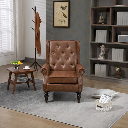 Fauteuil à accoudoirs en bois, fauteuil d'appoint moderne pour salon
