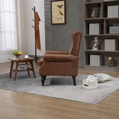 Fauteuil à accoudoirs en bois, fauteuil d'appoint moderne pour salon